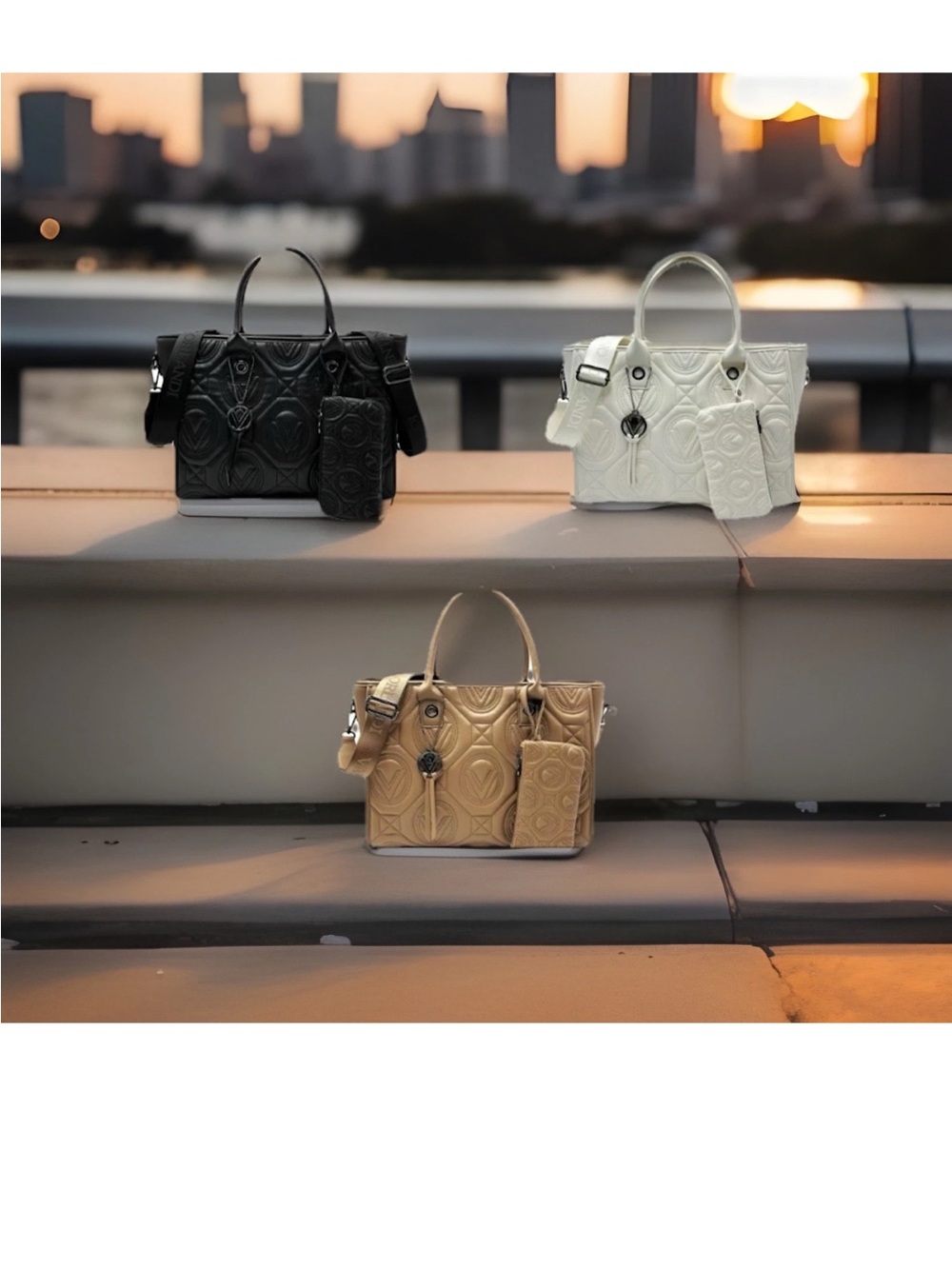 Valentino Luxury Italian Designed Large Quilted Tote Bag w/Wallet! $359 online